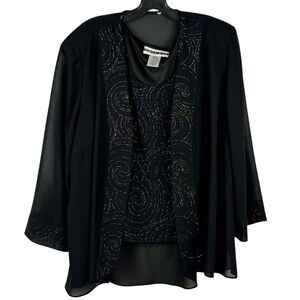 Dana Kay Black Swirl Jacket Tank Set 20WP